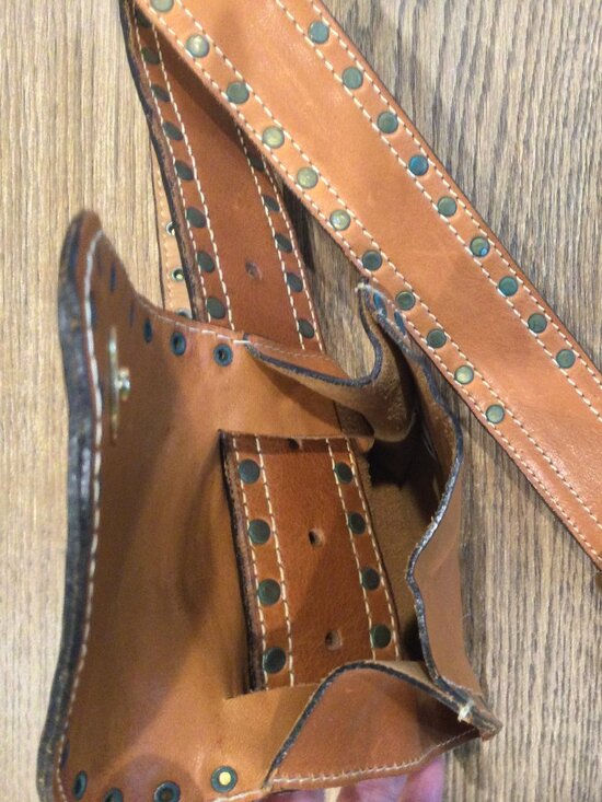 Vintage Buffalo Leather Belt Pouch SZ S main image 10